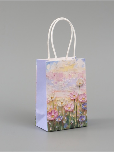 Пакет подарочный «Нежные цветы»,10 × 15 × 6 см
