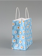 Пакет подарочный «Ромашки», 22 × 22 × 11 см - Фото 3