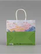 Пакет подарочный «Цветочное поле», 25 × 22 × 12 см - Фото 5