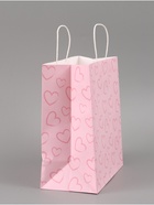 Пакет подарочный «Сердца», 28 × 32 × 15 см - Фото 3