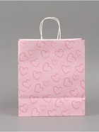Пакет подарочный «Сердца», 28 × 32 × 15 см - Фото 4