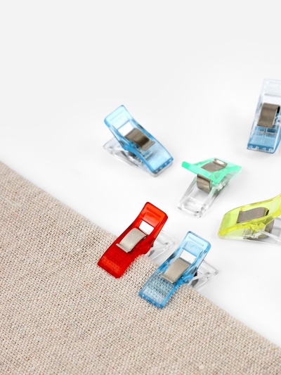 Зажимы для кроя, 1×2.7 см, 50 шт., разноцветные