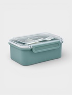Ланч - бокс, контейнер для еды «Нордик», с приборами, 700 мл, 17×12.5×7, пластик, зелёный  (артикул 10949506)  большой выбор товаров оптом и в розницу по низким ценам с доставкой