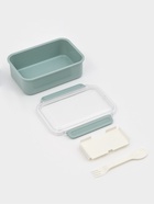 Ланч - бокс, контейнер для еды «Нордик», с приборами, 2 ячейки, 900 мл, 19×14×7 см, пластик, зелёный - Фото 3