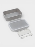 Ланч - бокс, контейнер для еды «Нордик», с приборами, 1.5 л, 22.5×17×8 см, пластик, серый  (артикул 10949508)  большой выбор товаров оптом и в розницу по низким ценам с доставкой