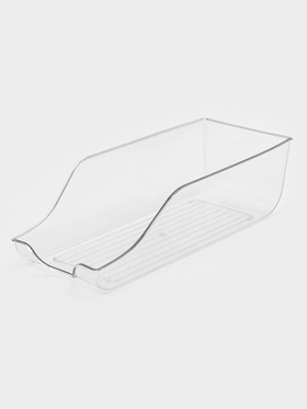 Контейнер для холодильника, 34×14.5×10 см, пластик, прозрачный