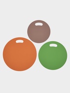 Доски разделочные, набор 3 шт., d=32.27.22 см, гибкие, пластик, оранжевый, зелёный, коричневый - Фото 2