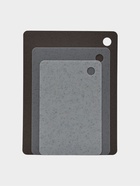 Доски разделочные «Грей», набор 3 шт., 38×29 см, 33.5×24 см, 29×19 см гибкие, пластик, серые - Фото 1