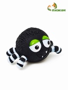 Игрушка пищащая "Паук" для собак, 15 см, черная - фото 69484384