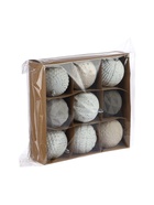 УЦЕНКА Набор шаров пластик d=7.5 см, 9 шт. «Чудо-узоры» матовый микс - Фото 2