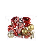 УЦЕНКА Набор украшений пластик 15 шт "Клубничное настроение" красный золото - Фото 11