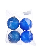 УЦЕНКА Набор шаров пластик d-10 см, 4 шт "Туман" синий - Фото 4