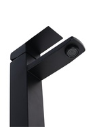 УЦЕНКА Смеситель для раковины ZEIN ZF2, высокий, квадратный, картридж 35 мм, нерж. сталь, черный 760 - Фото 4