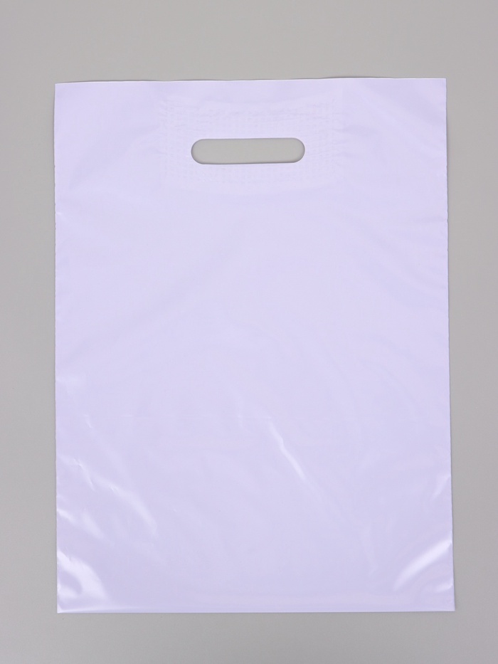 Пакет полиэтиленовый с вырубной ручкой, лавандовый 30х40 см, 60 мкм