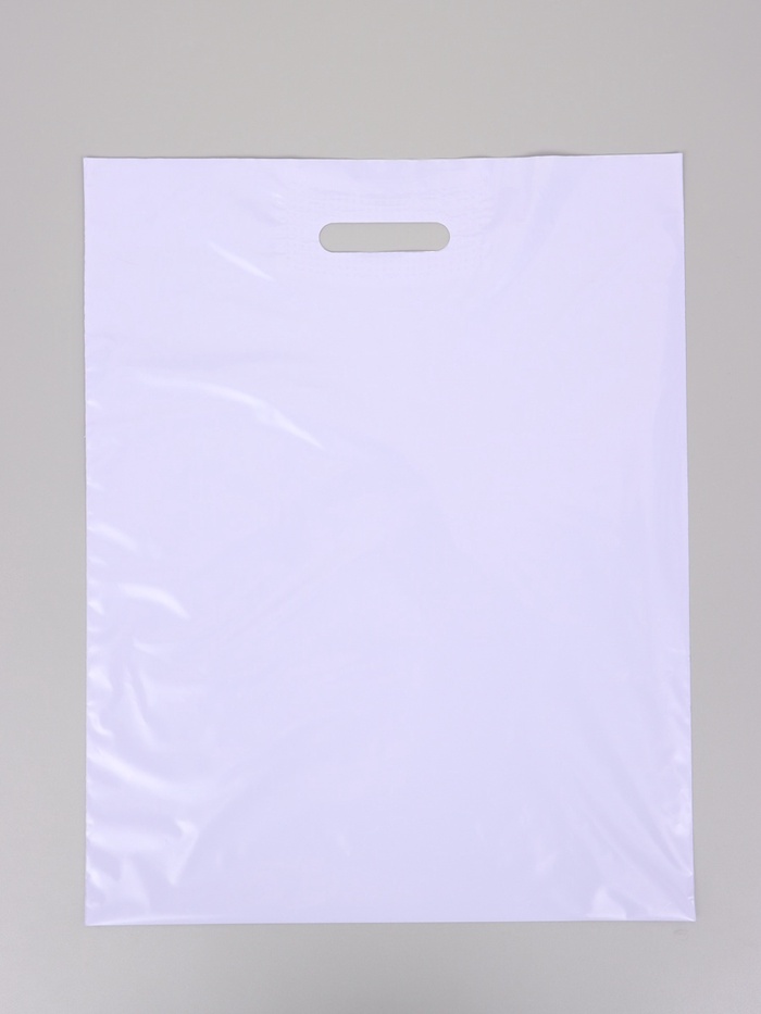Пакет полиэтиленовый с вырубной ручкой, лавандовый 40х50 см, 60 мкм