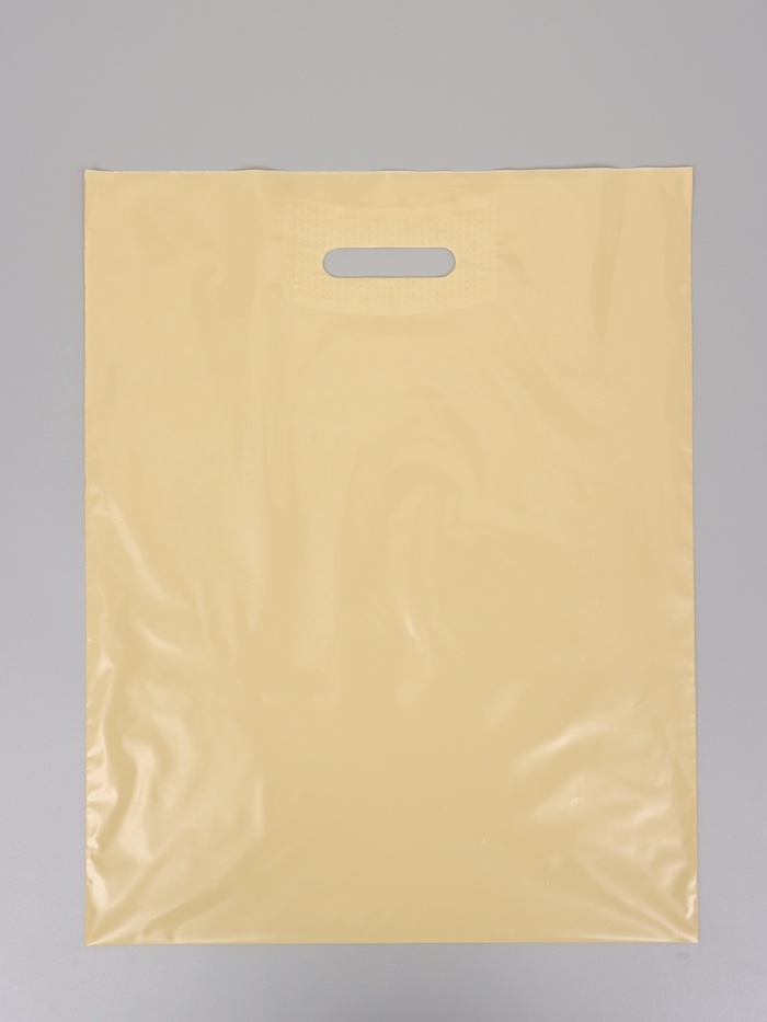 Пакет полиэтиленовый с вырубной ручкой, Кофе с молоком 40х50 см, 60 мкм