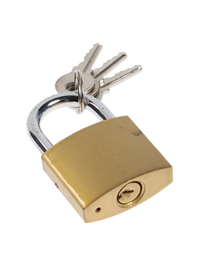 УЦЕНКА Замок навесной тип 14, 36×60 мм, 3 ключа - Фото 1