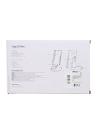 УЦЕНКА Зеркало KZ-06, подсветка, 26.5×16×12 см, 22 диода, сенсорная кнопка, белое - Фото 4