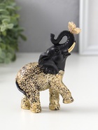 Фигурка полистоун «Чёрный слоник с бабочкой на хоботе», с золотом, 4×9×12.5 см  (артикул 10954792)  большой выбор товаров оптом и в розницу по низким ценам с доставкой