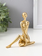 Фигурка полистоун «Девушка-йогиня - нагота», под золото, 5.5×12.2×10.8 см  (артикул 10954797)  большой выбор товаров оптом и в розницу по низким ценам с доставкой
