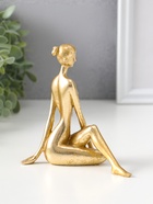Фигурка полистоун «Девушка-йогиня - нагота», под золото, 5.5×12.2×10.8 см  (артикул 10954797)  большой выбор товаров оптом и в розницу по низким ценам с доставкой