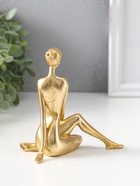 Фигурка полистоун «Девушка-йогиня - нагота», под золото, 5.5×12.2×10.8 см  (артикул 10954797)  большой выбор товаров оптом и в розницу по низким ценам с доставкой