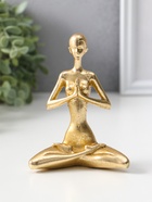 Фигурка полистоун «Обнажённая девушка - медитация», под золото, 4.5×9.2×12.5 см 10954798