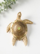 Фигурка полистоун «Черепаха с узорами на панцире», под золото, 13.8×16×4.7 см  (артикул 10954799)  большой выбор товаров оптом и в розницу по низким ценам с доставкой
