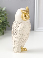 Фигурка полистоун «Серый филин», с золотом, 7×7×17.5 см  (артикул 10954801)  большой выбор товаров оптом и в розницу по низким ценам с доставкой
