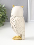 Фигурка полистоун «Серый филин», с золотом, 7×7×17.5 см  (артикул 10954801)  большой выбор товаров оптом и в розницу по низким ценам с доставкой