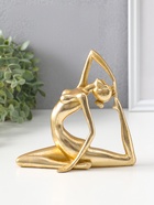 Фигурка полистоун «Обнажённая девушка - йогиня», под золото, 6.2×16×15.5 см  (артикул 10954804)  большой выбор товаров оптом и в розницу по низким ценам с доставкой