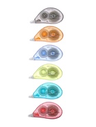 Корректор-лента, набор 6 штук, 8 м×5 мм, в пакете, МИКС - фото 121582948