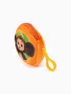 Кошелек детский плюшевый «Чебурашка» 9×9×1 - Фото 4