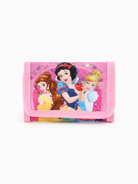 Кошелек детский на липучке «Принцессы» розовый 9×9×1
