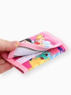 Кошелек детский на липучке «Принцессы» розовый 9×9×1  (артикул 10930884)  большой выбор товаров оптом и в розницу по низким ценам с доставкой