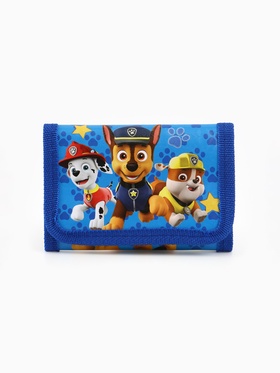 Кошелек детский на липучке «Собачки» синий 9×9×1
