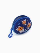 Кошелек детский плюшевый «Три кота» синий 9×9×1 10931186