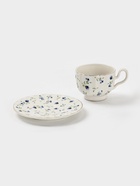 Чайная пара «Тюльпан», 2 предмета: блюдце 15.5×2 см, чашка 12×9×7.5 см, керамика, белая 10939182