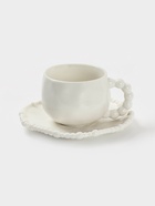 Чайная пара «Облако», 2 предмета: блюдце 18×1.5 см, кружка 12.5×10×7 см, керамика, белая  (артикул 10939207)  большой выбор товаров оптом и в розницу по низким ценам с доставкой