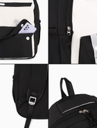 Рюкзак школьный, с пеналом, 2 отделения, 3 кармана, 31×14×44 см, чёрный - Фото 10