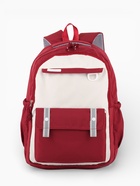 Рюкзак школьный, с пеналом, 2 отделения, 3 кармана, 31×14×44 см, бордовый - Фото 2