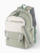 Рюкзак школьный, с пеналом, 2 отделения, 3 кармана, 31×14×44 см, светло-зелёный - фото 121983932