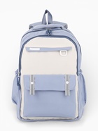 Рюкзак школьный, с пеналом, 2 отделения, 3 кармана, 31×14×44 см, голубой - Фото 2