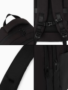 Рюкзак, 2 отделения, 3 кармана, водонепроницаемое дно, 27×14×38.5 см, чёрный - Фото 10