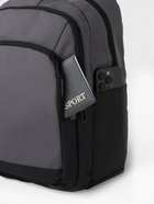 Рюкзак, 2 отделения, 3 кармана, водонепроницаемое дно, 27×14×38.5 см, серый - Фото 9