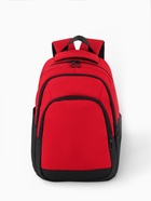 Рюкзак, 2 отделения, 3 кармана, водонепроницаемое дно, 27×14×38.5 см, красный - Фото 2