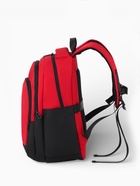 Рюкзак, 2 отделения, 3 кармана, водонепроницаемое дно, 27×14×38.5 см, красный - Фото 6