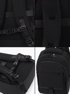 Рюкзак школьный, 2 отделения, 4 кармана, водонепроницаемое дно, 27×13×38.5 см, чёрный - Фото 11