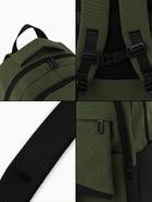 Рюкзак, 2 отделения, 4 кармана, водонепроницаемое дно, 27×13×38.5 см, зелёный - Фото 11