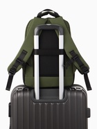 Рюкзак, 2 отделения, 4 кармана, водонепроницаемое дно, 27×13×38.5 см, зелёный - Фото 12